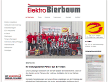 Tablet Screenshot of elektro-bierbaum.de